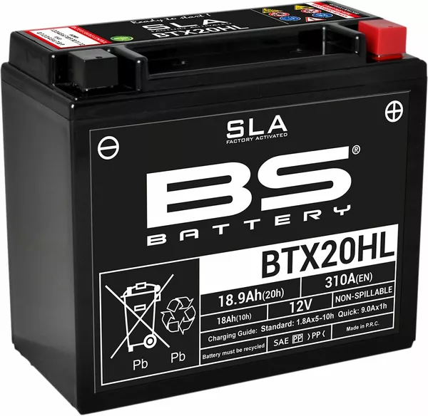 Baterías SLA AGM activadas de fábrica y sin mantenimiento BS BATTERY 300689