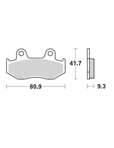 Pastillas de freno ATV Racing MOTO-MASTER 095811