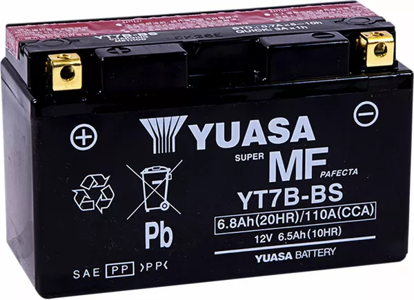 Baterías sin mantenimiento AGM YUASA YT7B-BS(CP)