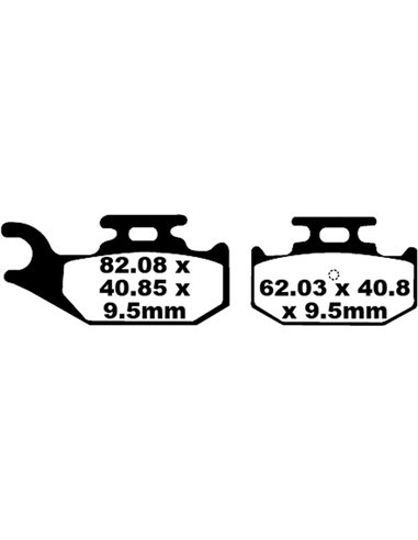 Pastillas de freno "TT" Sport de carbono EBC FA428TT