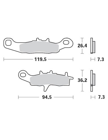 Pastillas de freno MOTO-MASTER 093911