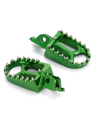 Estriberas Off Road verde Kawasaki ASF-02-GR