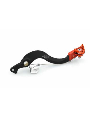 Pedal de freno Xtrem ART - negro naranja ASB-132BKC-ORANGE