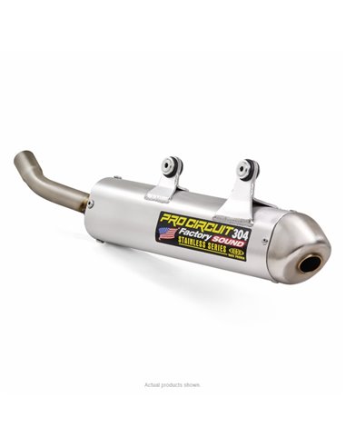 Pro Circuit 304 GasGas EC250 / 300 silencer: Aluminum silencer / stainless steel cover