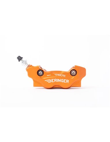 BERINGER Aerotec® MX Left Radial Brake Caliper 4 Pistons Orange MXKT11AOMM-SI