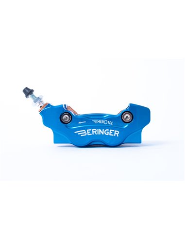 BERINGER Aerotec® MX Left Axial Brake Caliper 4 Pistons Blue 4MXY13ABL-SI