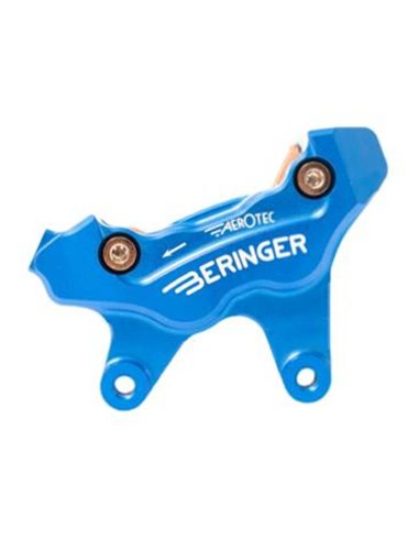 BERINGER Aerotec® MX Left Axial Brake Caliper 4 Pistons Blue 4MXXRC11ABL-SI