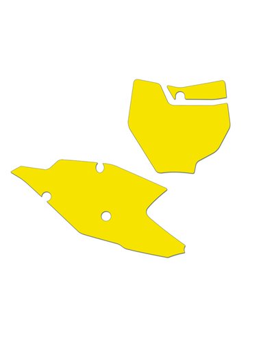 Kit adhesivos portanúmeros Blackbird KTM SX/SX-F 19 standard/amarillo 3528/000004