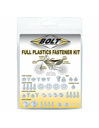 Kit Tornillería de Plásticos BOLT inox Suzuki RM-Z 250 / 450 SUZ-PFK1