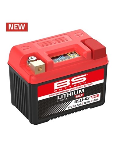 Batería de litio BS BATTERY Lithium-Iron-Phosphate - BSLi-02 MAX 360115