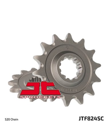 Piñón JT SPROCKETS acero autolimpiable 824 - Paso 520 JTF824.13SC