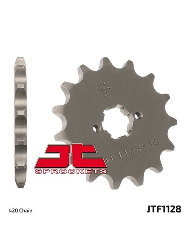 Piñón JT SPROCKETS acero estándar 1128 - Paso 420 JTF1128.11