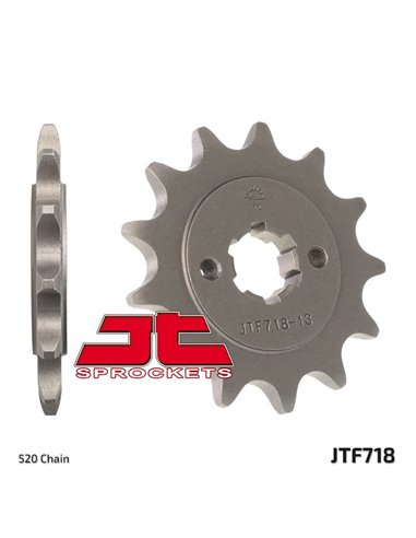 Piñón JT SPROCKETS acero estándar 718 - Paso 520 JTF718.12