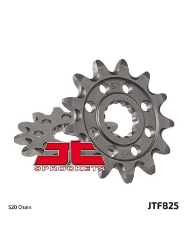 Piñón JT SPROCKETS acero autolimpiable 825 - Paso 520 JTF825.13