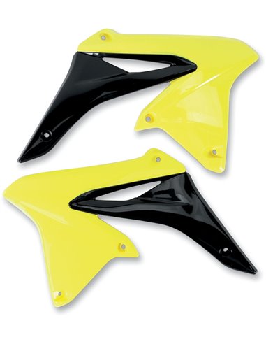 Caches radiateur UFO-Plast Suzuki jaune-noir SU04928-102