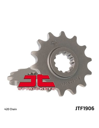 Piñón JT SPROCKETS acero estándar 1906 - Paso 420 JTF1906.14