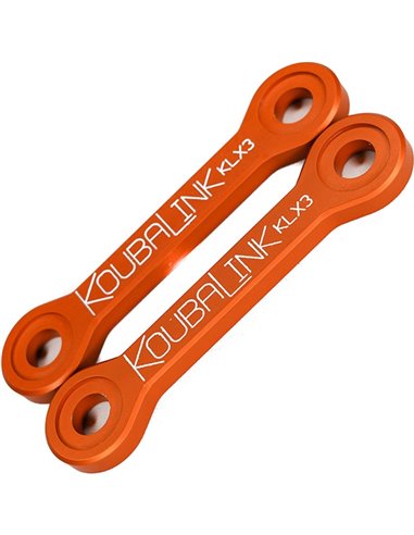 Kit de bajada KOUBALINK (25.4 - 31.8 mm) naranja - Kawasaki KLX250R / 300R KLX3