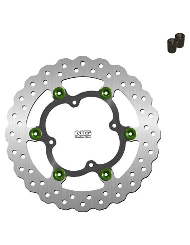 Kit disco de freno sobredimensionado NG BRAKES ondulado flotante 1324XK20