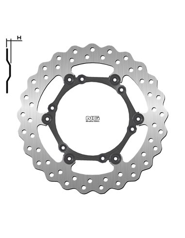 Disco de freno NG BRAKES ondulado flotante 1725X