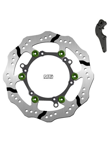 Kit disco de freno sobredimensionado NG BRAKES ondulado flotante 1254XBHK17