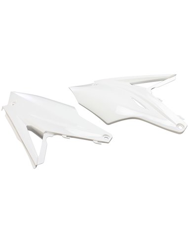 Tapas laterales traseros UFO-Plast Kawasaki blanco KA04737-047