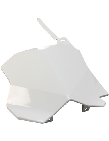 Porta-nombre davanter UFO-Plast Kawasaki blanc KA04738-047