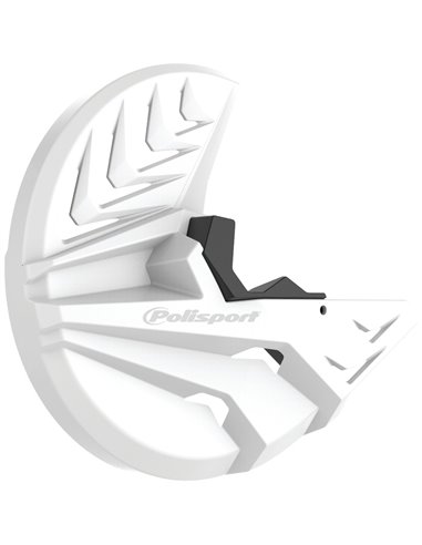 Protector de disco y puntera de Horquilla POLISPORT blanco / negro 8155300002