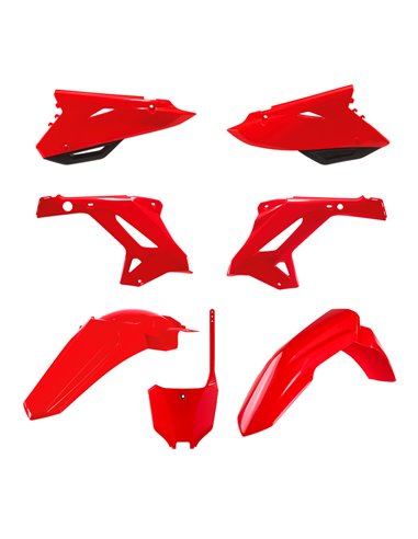 Kit plástica POLISPORT MX Restyling rojo - Honda CR125 / 250 91309