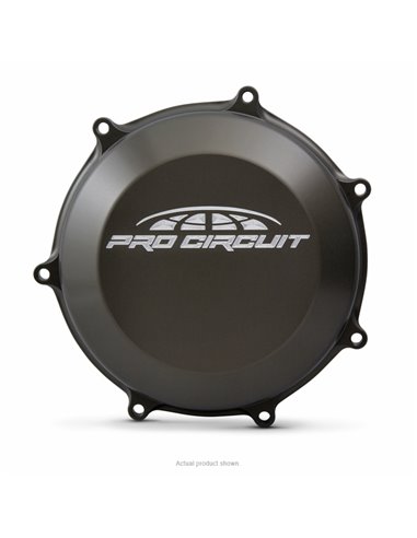 Tapa de embrague Pro Circuit para Kawasaki KX450: aluminio, negro CCK19450