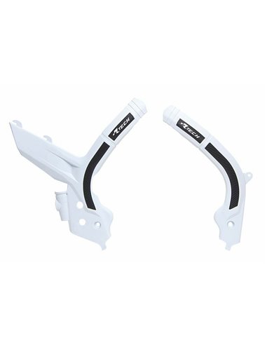 Protector de Chasis Bi-Material RACETECH Blanco / Negro R-PRTKTMBNNR2