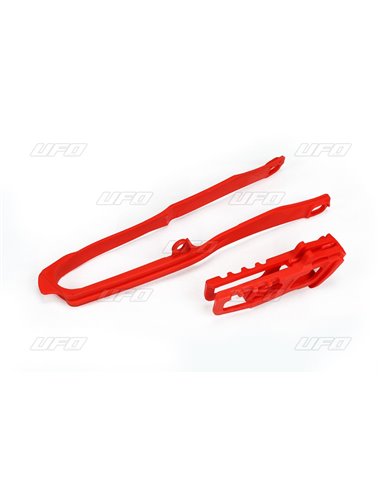 Guía cadenas+ patín UFO-Plast Honda rojo HO04690-070