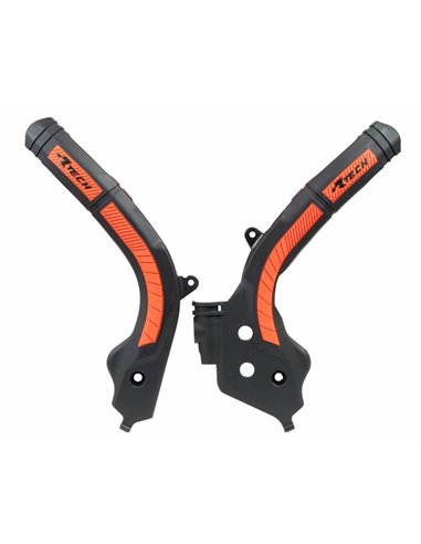 Protector de Chasis Bi-Material RACETECH Negro / Naranja R-PRTKTMNRAR1