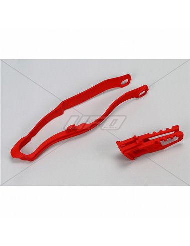 Chain guide + skate UFO-Plast Honda red HO04665-070