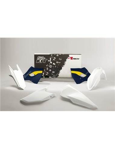 Kit plastica RACETECH OEM Color (2016) blanco/azul/amarillo Husqvarna R-KITHSQ-OEM-416