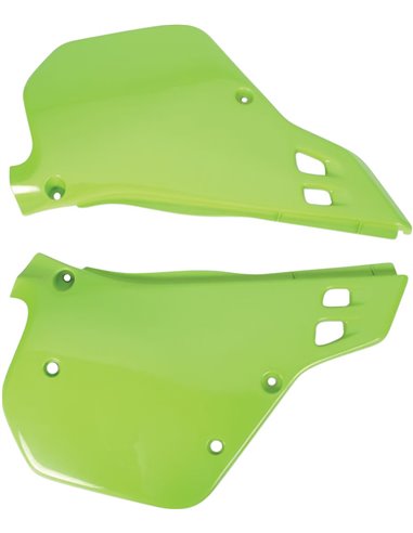 Tampas laterais traseiras UFO-Plast Kawasaki verde KA02730-026