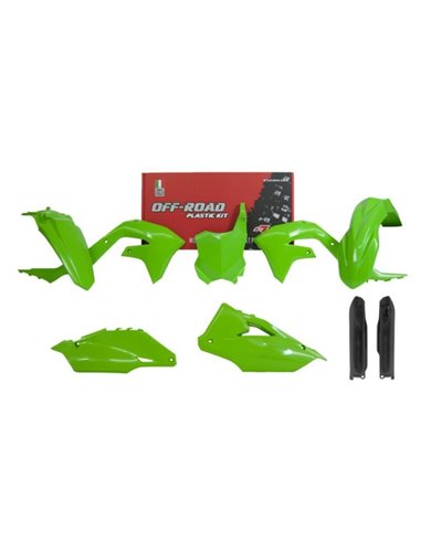 Kit de plástica RACETECH (6 piezas ) - Verde R-KITKXF-VE0-699