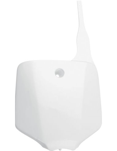 Porta-nombre davanter UFO-Plast Kawasaki blanc KA03732-047