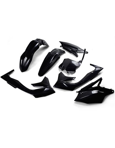 Kit plastique complet UFO-Plast Kawasaki couleur noir KAKIT223-001