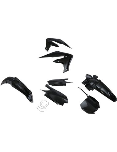 Complete plastic kit UFO-Plast Yamaha black YAKIT321-001