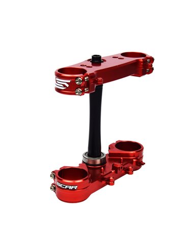 SCAR Triple Clamp Offset Standard Red S2416