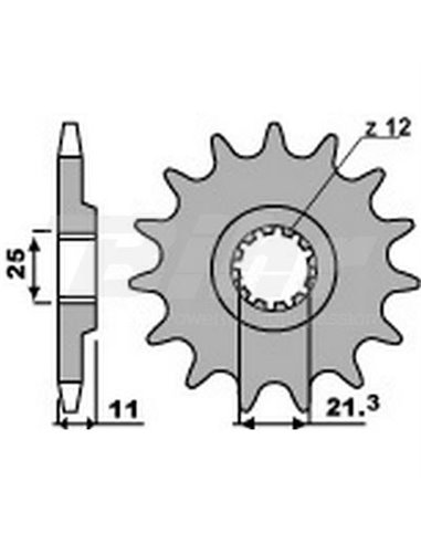 Pignon PBR pas de chaîne 15 dents 520 Husqvarna SM450R