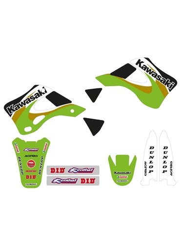 Kit adhesivos completo TECNOSEL Team OEM Kawasaki 2000 84V03