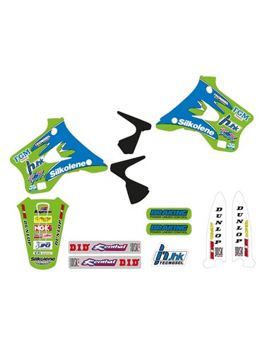 Kit adhesivos TECNOSEL Team Kawasaki 1996 24V01