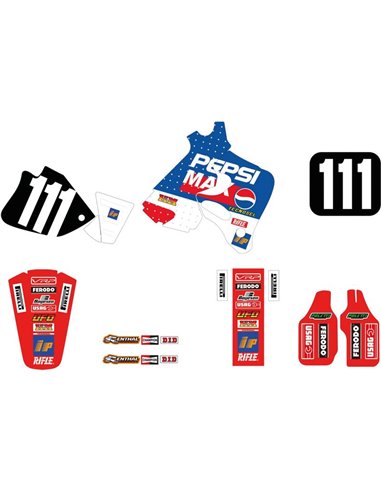 Kit adhesivos TECNOSEL Replica Team Honda Pepsi 1995 21V06