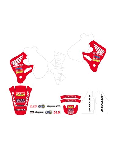 Kit adhesivos TECNOSEL Team Honda 1992 21V02