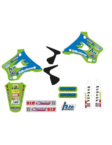 Kit adhesivos completo TECNOSEL Team Kawasaki 1996 84V01