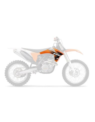 Plásticos laterales de radiador UFO KTM naranja KT04022-127 KT04022127