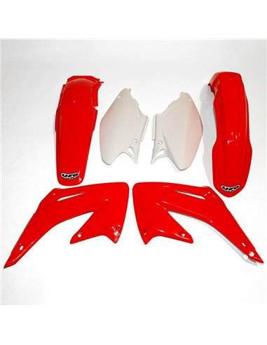 Kit de Plástica UFO OEM Color Rojo / Blanco Honda CR125R / 250R HOKIT103@999