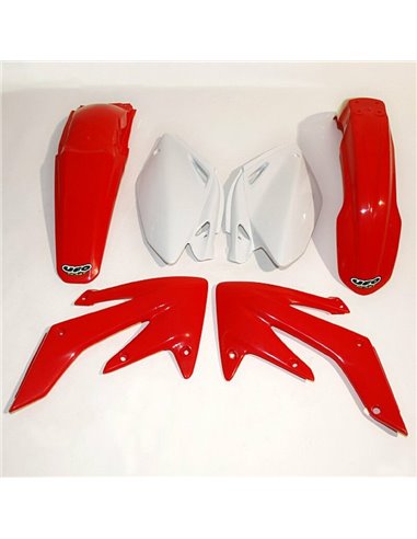 UFO Plastic Kit OEM Color Red/White Honda CRF250R HOKIT104@999