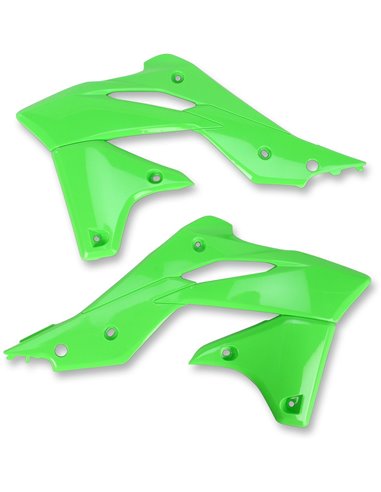 Caches radiateur Kawasaki Kxf250 Kx-green Ka04725-026 UFO-Plast